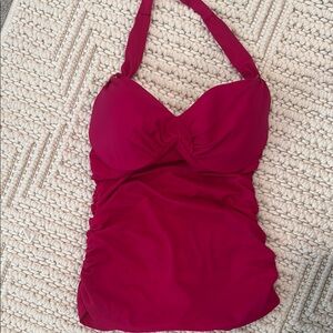 Pink Halter Swimsuit Top